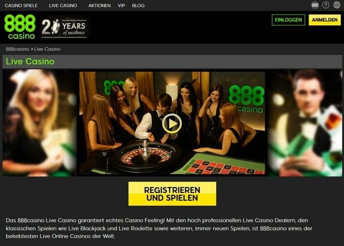 888 live casino klein