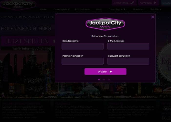 jackpotcity anmeldung klein