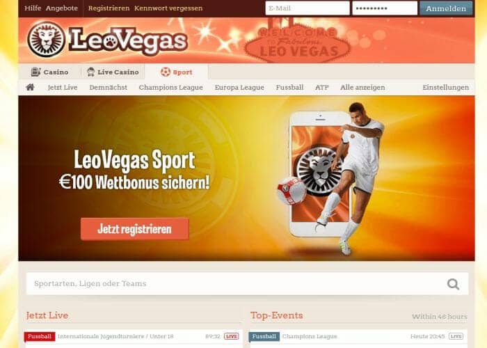 leo vegas sport klein