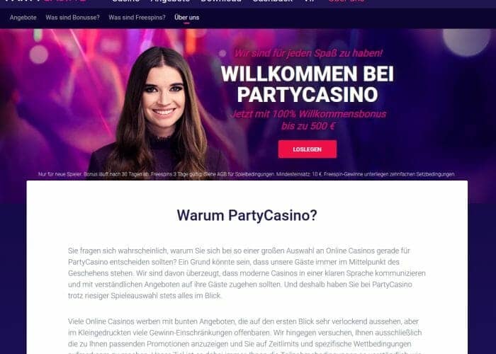 partycasino details klein