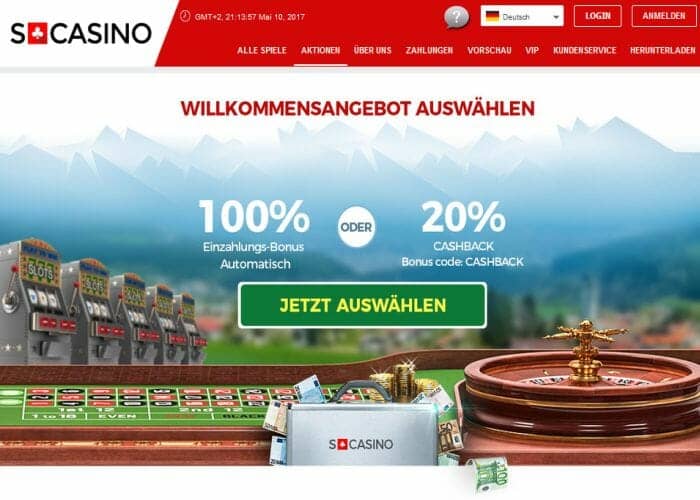 swisscasino start klein