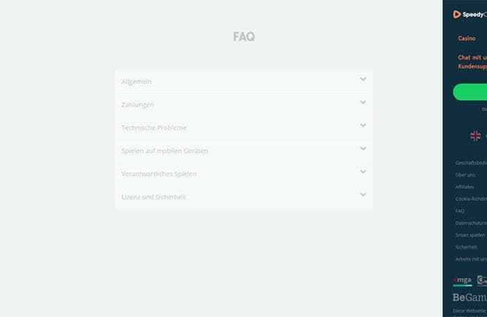 speedycasino faq groß