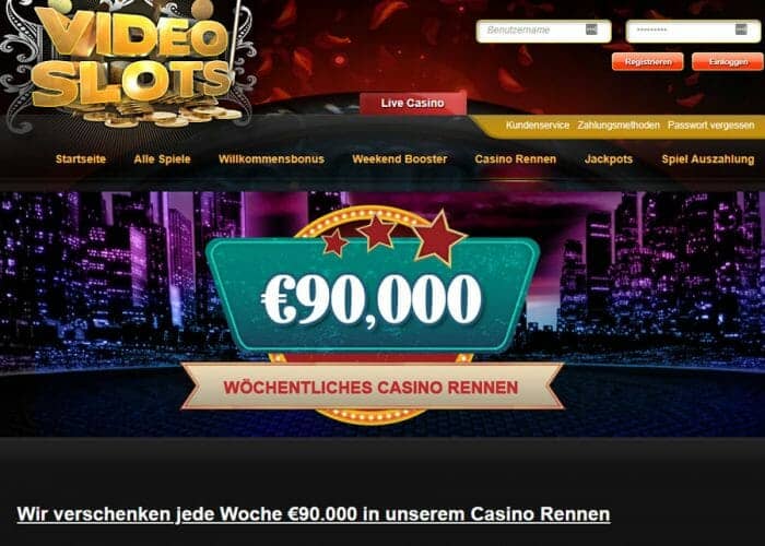 videoslots casino casino rennen klein