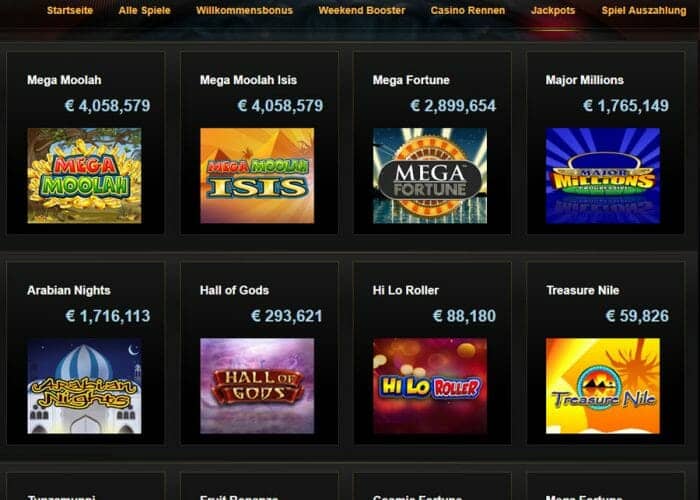 videoslots casino jackpots klein