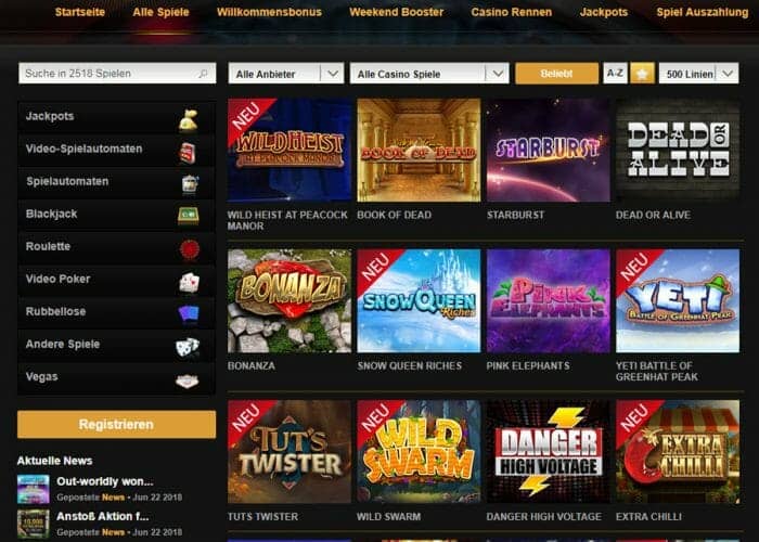 videoslots casino spiele klein