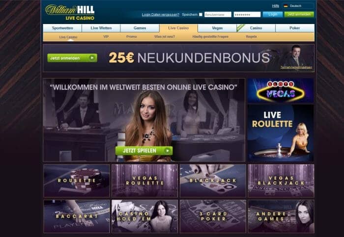 william hill livecasino klein