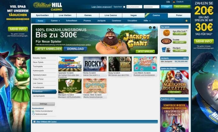 william hill rubbellose klein