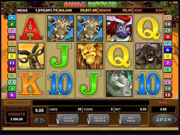 Mega Moolah Screenshot 1