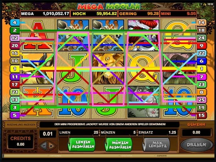 Mega Moolah Screenshot 2