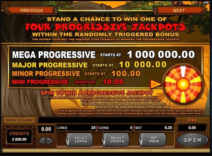 Mega Moolah Screenshot 5