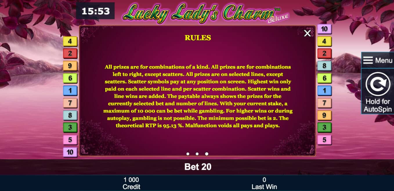 Lucky Lady`s Charm Screenshot 1