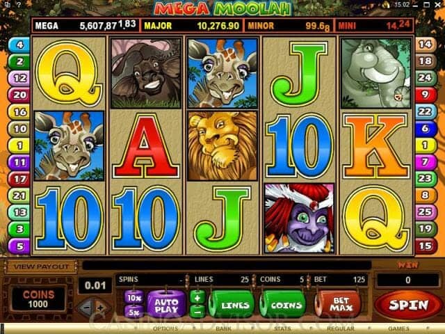 Mega Moolah spielen